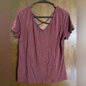 SHEIN Purple V-Neck